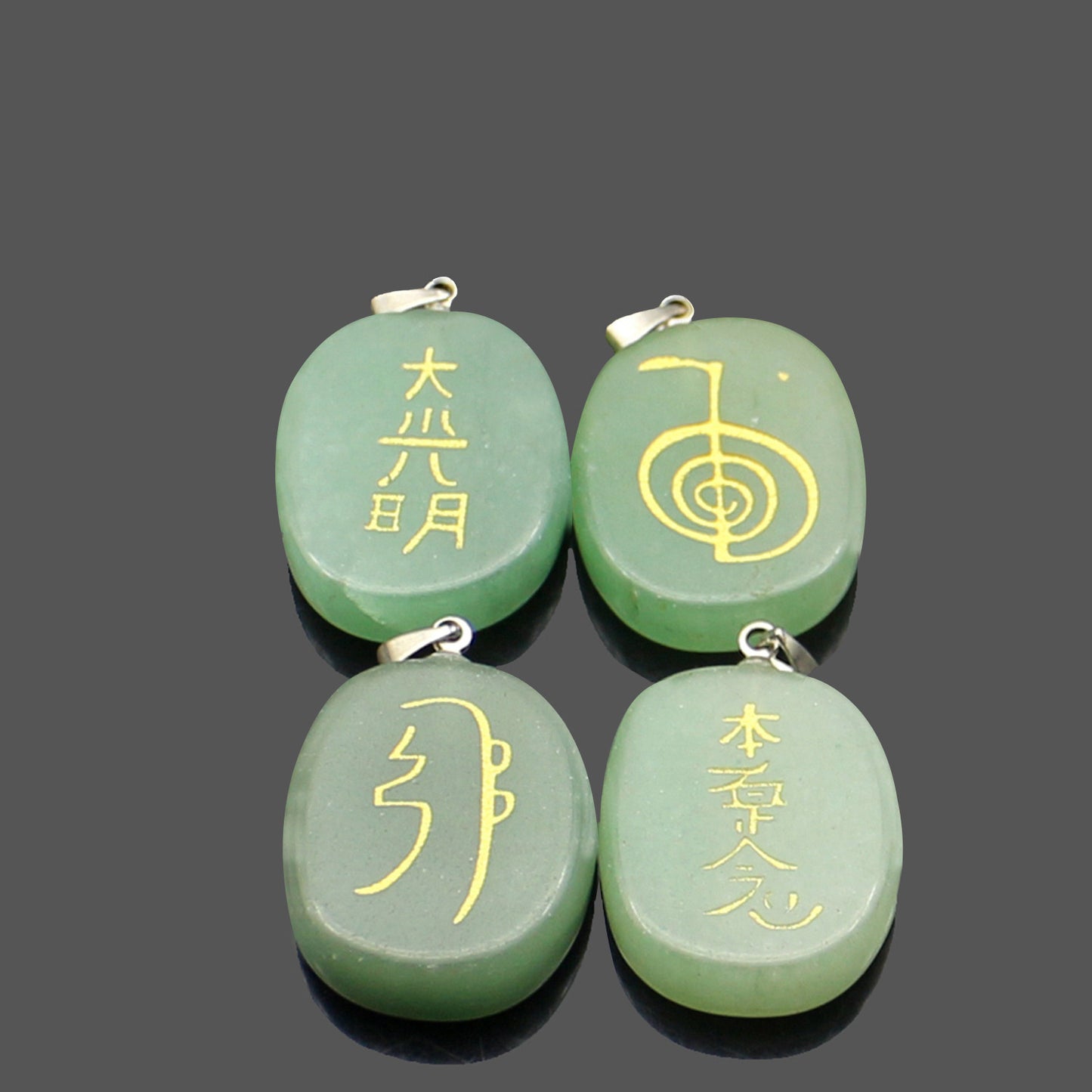 Colgantes Simbolos Reiki de Jade